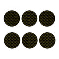 Religious Cross Pattern Print Coaster Set