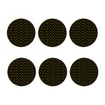 Religious Cross Pattern Print Coaster Set
