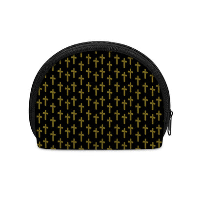 Religious Cross Pattern Print Coin Purse