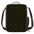 Religious Cross Pattern Print Crossbody Lunch Bag