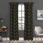Religious Cross Pattern Print Curtain