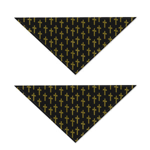 Religious Cross Pattern Print Dog Bandana