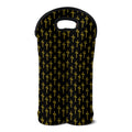 Religious Cross Pattern Print Double Neoprene Wine Tote