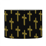 Religious Cross Pattern Print Drum Lamp Shade