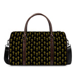 Religious Cross Pattern Print Duffle Bag