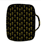 Religious Cross Pattern Print Front Pocket Bible Bag