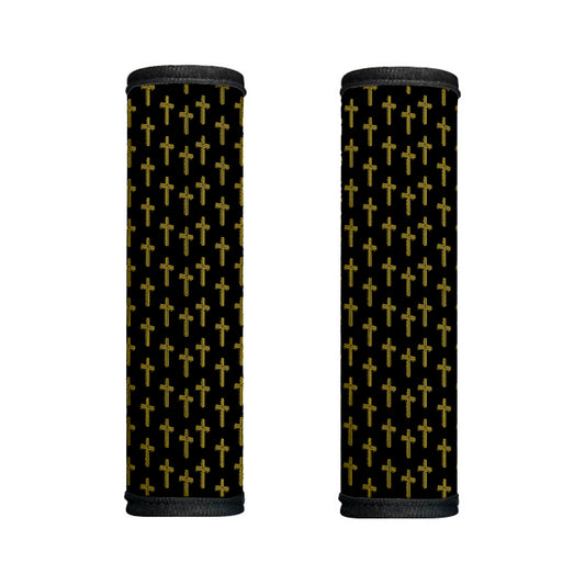 Religious Cross Pattern Print Handle Covers