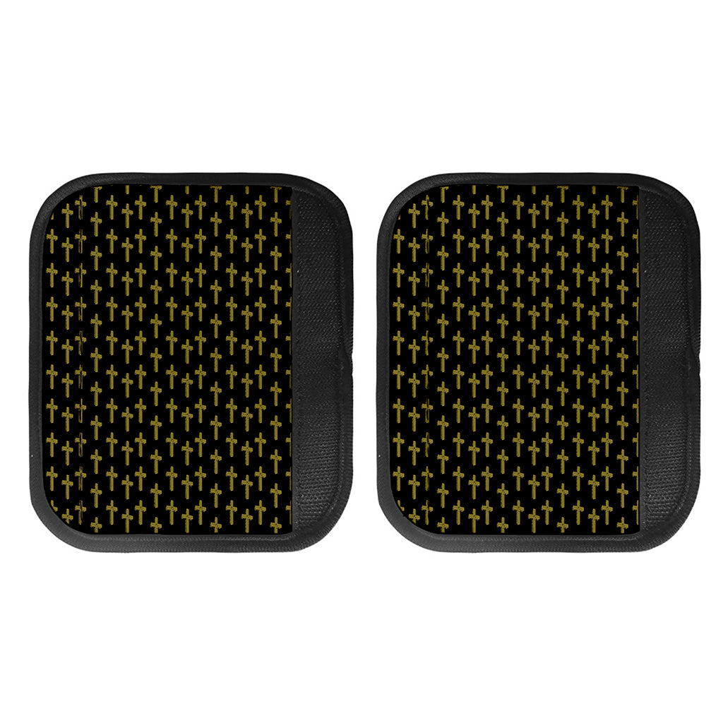 Religious Cross Pattern Print Handle Covers
