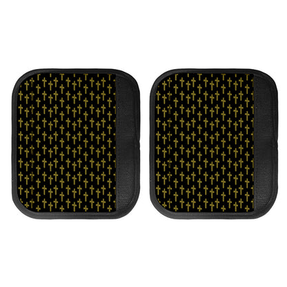 Religious Cross Pattern Print Handle Covers
