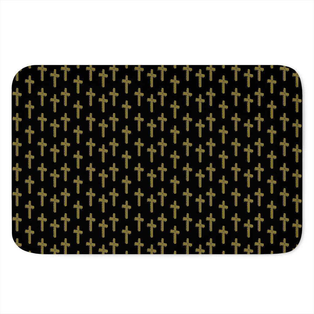 Religious Cross Pattern Print Indoor Door Mat