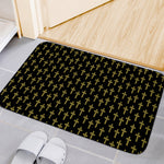 Religious Cross Pattern Print Indoor Door Mat