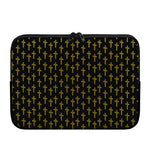Religious Cross Pattern Print Laptop Sleeve