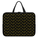 Religious Cross Pattern Print Laptop Sleeve With Handle