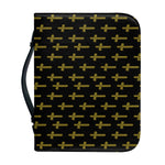 Religious Cross Pattern Print Leather Bible Cover