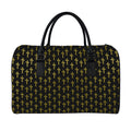 Religious Cross Pattern Print Leather Duffel Bag