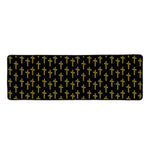 Religious Cross Pattern Print Long Kitchen Mat