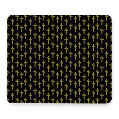 Religious Cross Pattern Print Mouse Pad