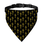 Religious Cross Pattern Print Over The Collar Dog Bandana