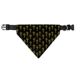 Religious Cross Pattern Print Over The Collar Dog Bandana