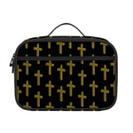 Religious Cross Pattern Print Portable Lunch Bag