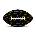 Religious Cross Pattern Print Rugby Ball