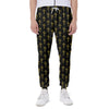 Religious Cross Pattern Print Scuba Joggers