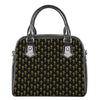 Religious Cross Pattern Print Shoulder Handbag