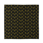 Religious Cross Pattern Print Silk Bandana