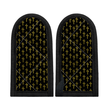 Religious Cross Pattern Print Skillet Handle Cover