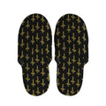 Religious Cross Pattern Print Slippers