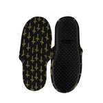 Religious Cross Pattern Print Slippers