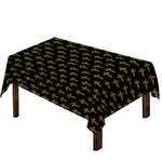 Religious Cross Pattern Print Tablecloth