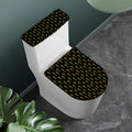 Religious Cross Pattern Print Toilet Lid And Tank Cover Set