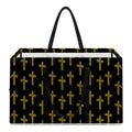 Religious Cross Pattern Print Utility Tote Bag