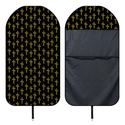 Religious Cross Pattern Print Waterproof Car Seat Cover