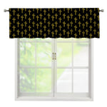 Religious Cross Pattern Print Window Valance
