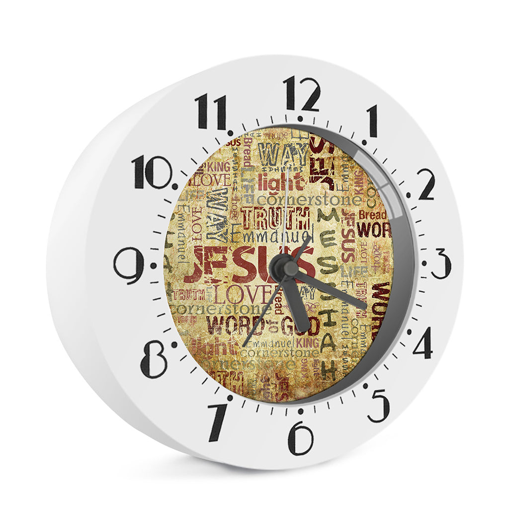 Religious Word Of God Print Alarm Clock