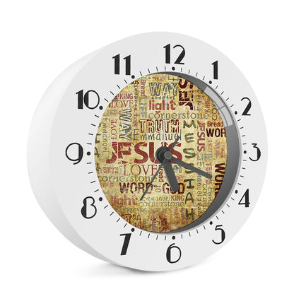Religious Word Of God Print Alarm Clock