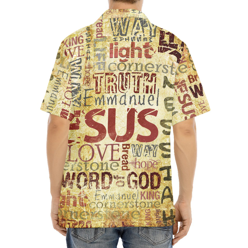 Religious Word Of God Print Aloha Shirt