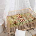 Religious Word Of God Print Baby Crib Sheet