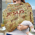 Religious Word Of God Print Baby Seat Cover