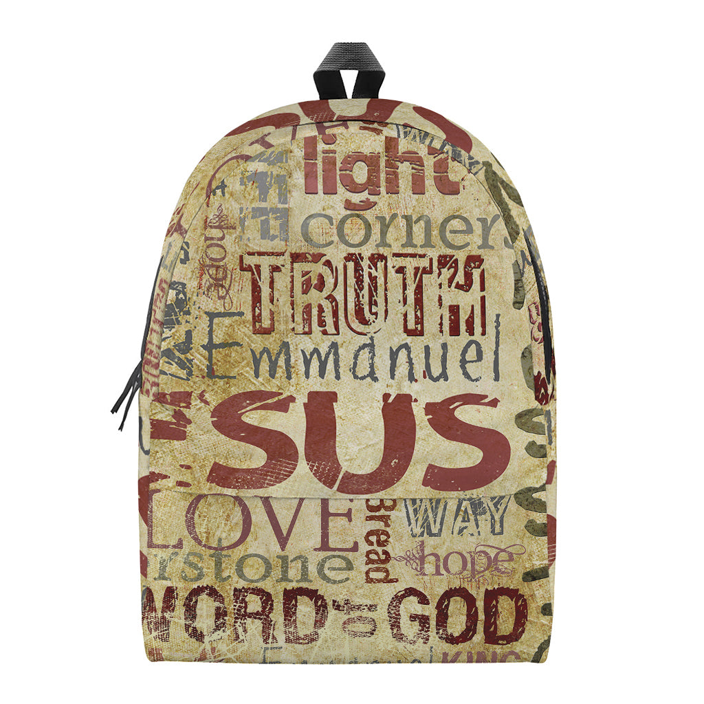 Religious Word Of God Print Backpack