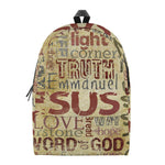 Religious Word Of God Print Backpack