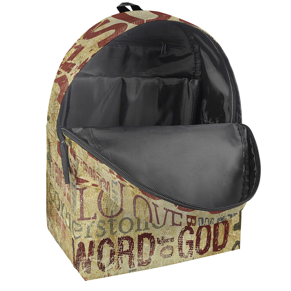 Religious Word Of God Print Backpack