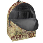 Religious Word Of God Print Backpack
