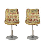 Religious Word Of God Print Bar Stool Covers