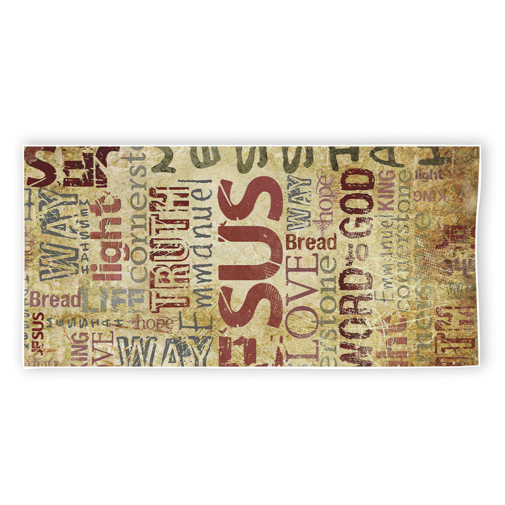 Religious Word Of God Print Beach Towel