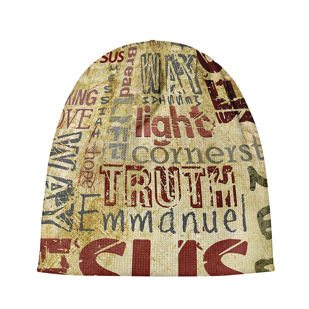 Religious Word Of God Print Beanie