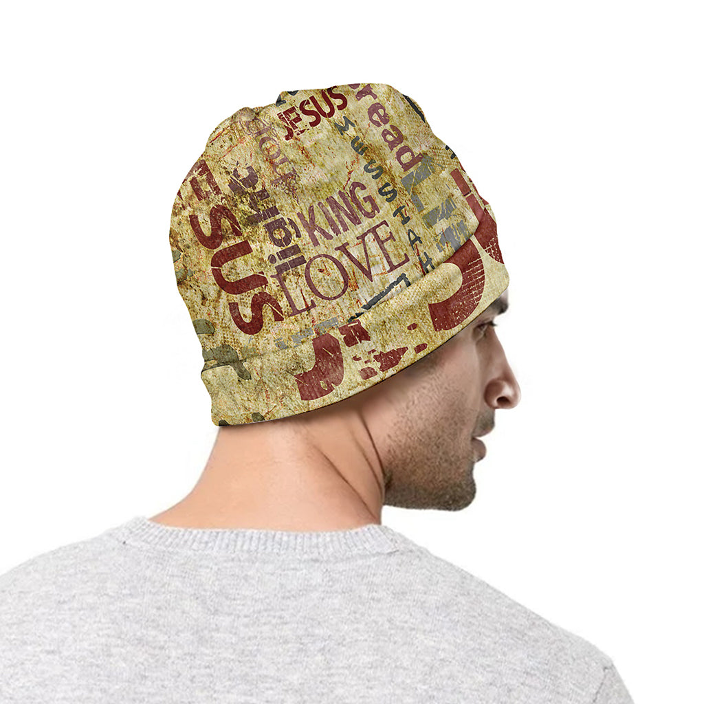 Religious Word Of God Print Beanie
