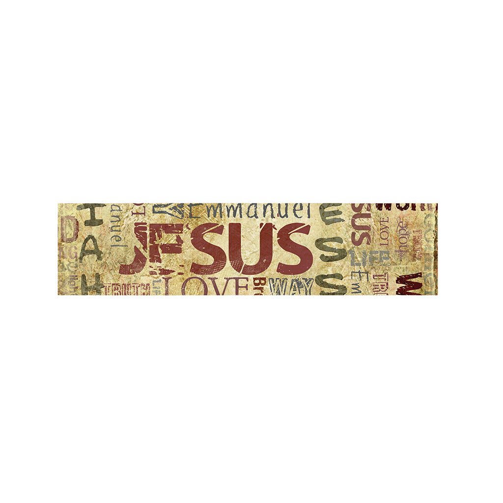 Religious Word Of God Print Bed Runner